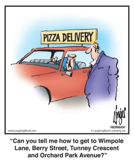 Can you tell me how to get to Wimpole Lane, Berry Street, Tunney Crescent and Orchard Park Avenue?