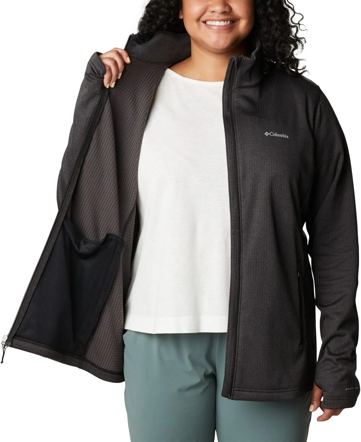 Columbia Women's Park View Grid Fleece Full Zip