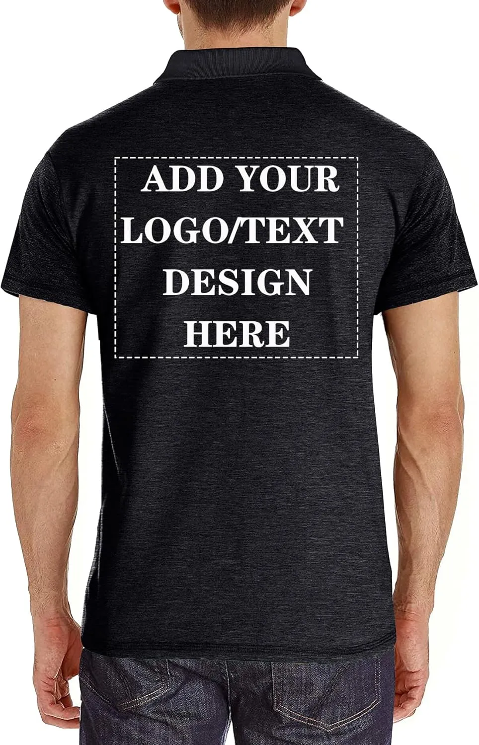 Custom Polo Shirts for Men Casual Short/Long Sleeve Personalized Tee Shirts Customized Golf T Shirt with Pockets