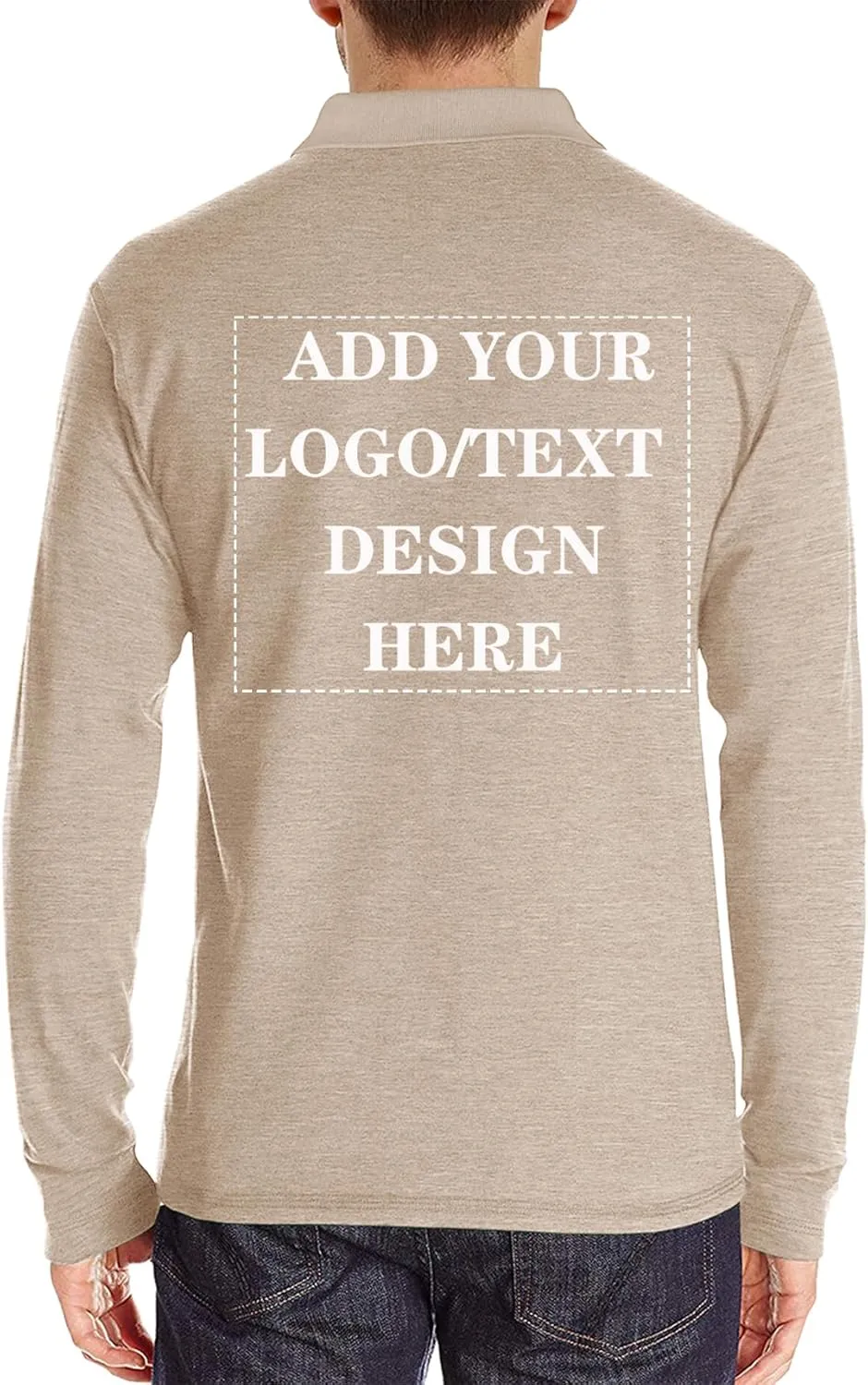 Custom Polo Shirts for Men Casual Short/Long Sleeve Personalized Tee Shirts Customized Golf T Shirt with Pockets