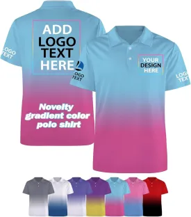Custom Polo Shirts for Men Women Design Your Own Logo Text Customize Dry Fit Polo Personalized Golf Work Shirt Gift S-5XL