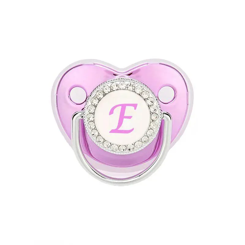Customized Metallic Purple Baby Bling Pacifier