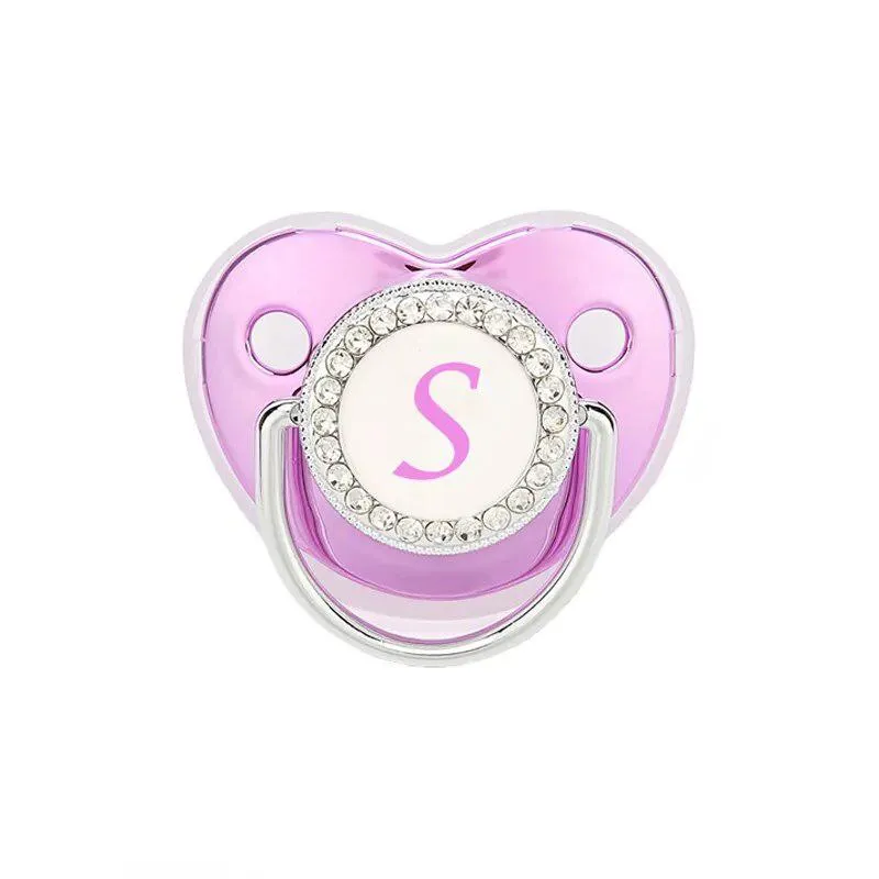 Customized Metallic Purple Baby Bling Pacifier