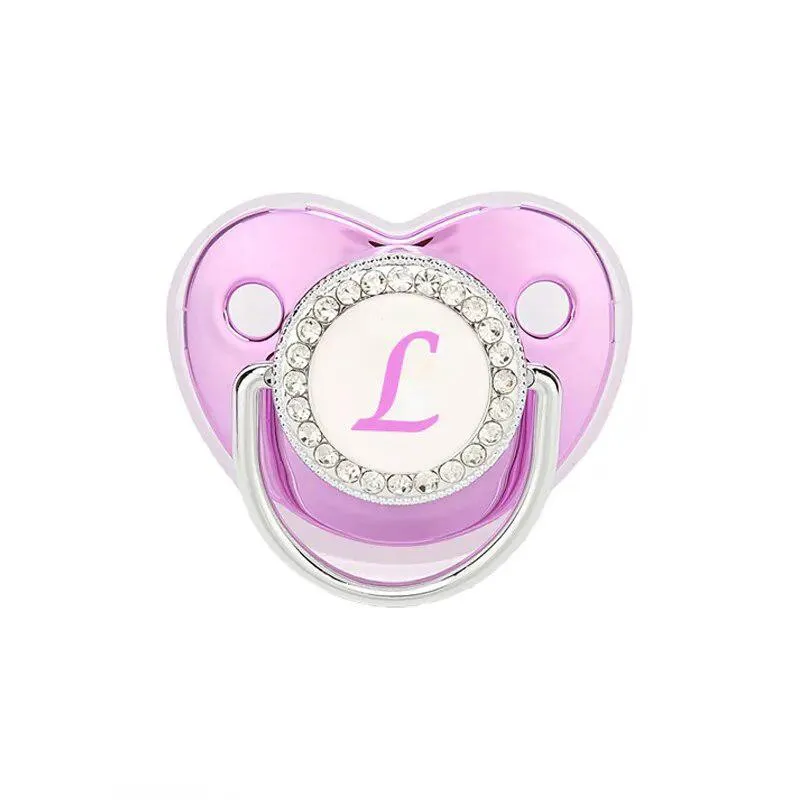 Customized Metallic Purple Baby Bling Pacifier
