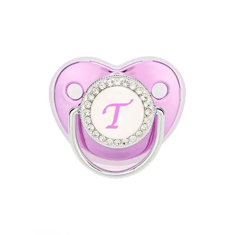 Customized Metallic Purple Baby Bling Pacifier