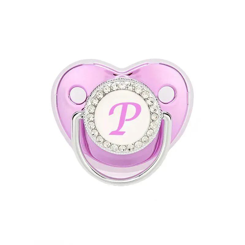 Customized Metallic Purple Baby Bling Pacifier