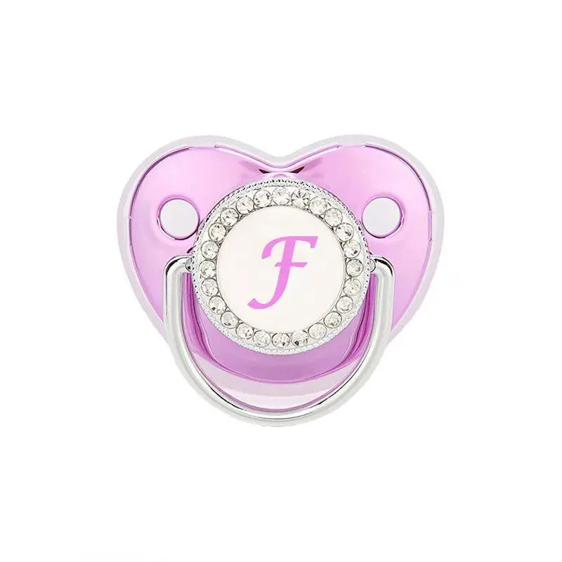 Customized Metallic Purple Baby Bling Pacifier