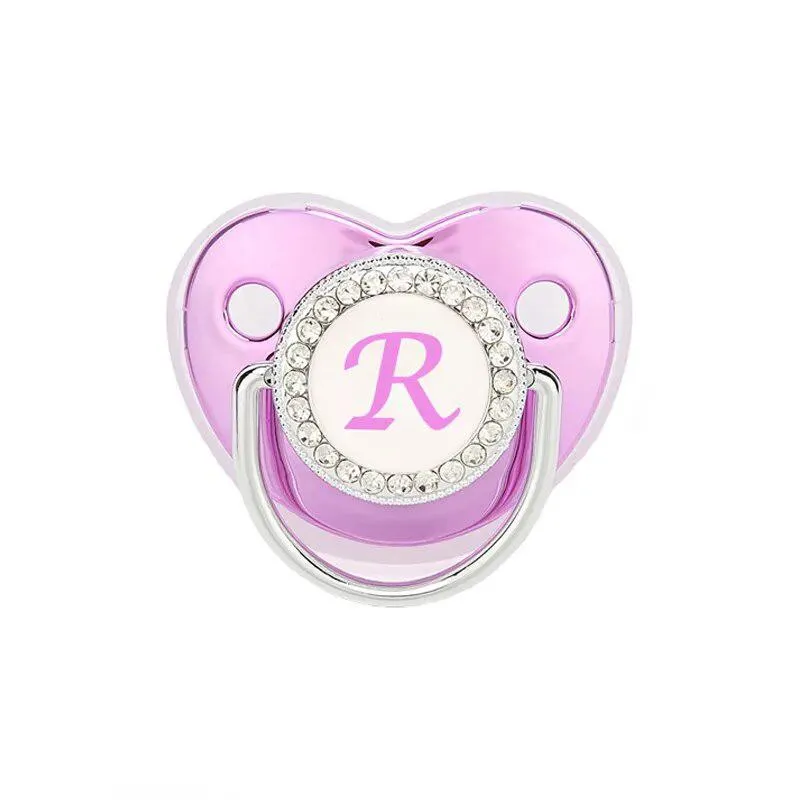 Customized Metallic Purple Baby Bling Pacifier