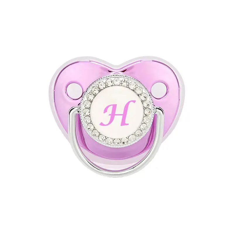 Customized Metallic Purple Baby Bling Pacifier