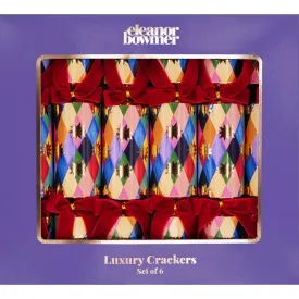 Eleanor Bowmer Harlequin Luxury FSC Christmas Crackers Box of 6