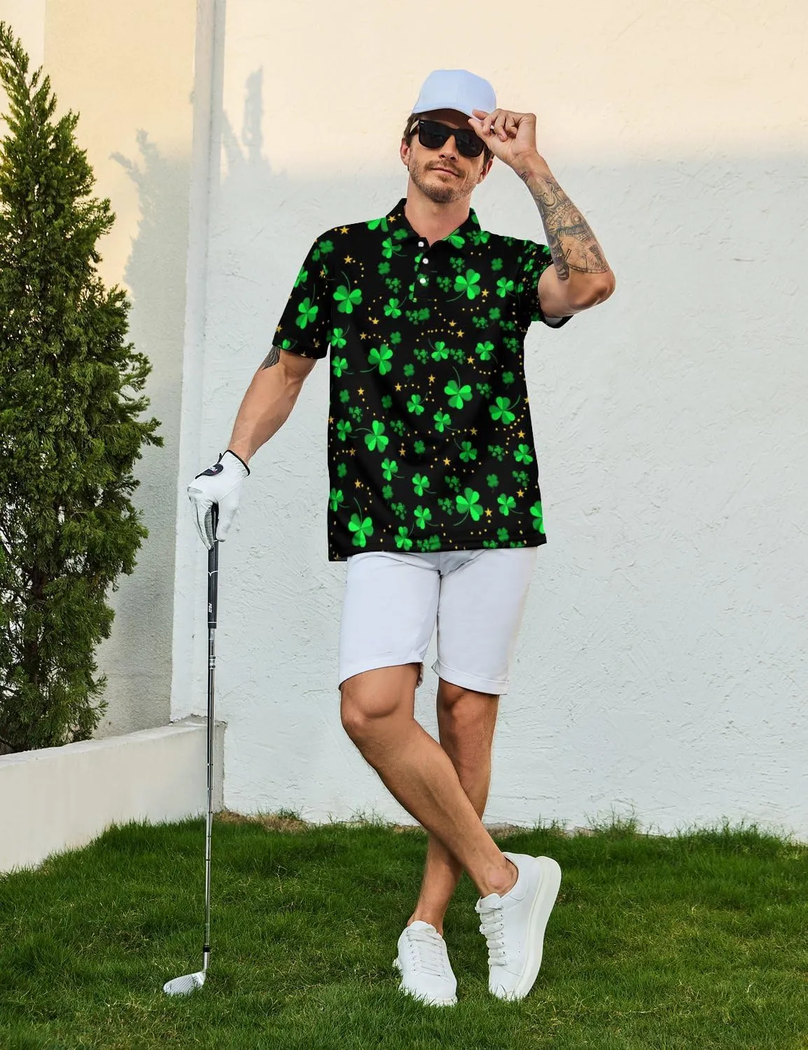 Funny Polo Shirt for Men Golf Shirts Short Sleeve Golf Polos Shirts Summer Shirt Golf Gifts