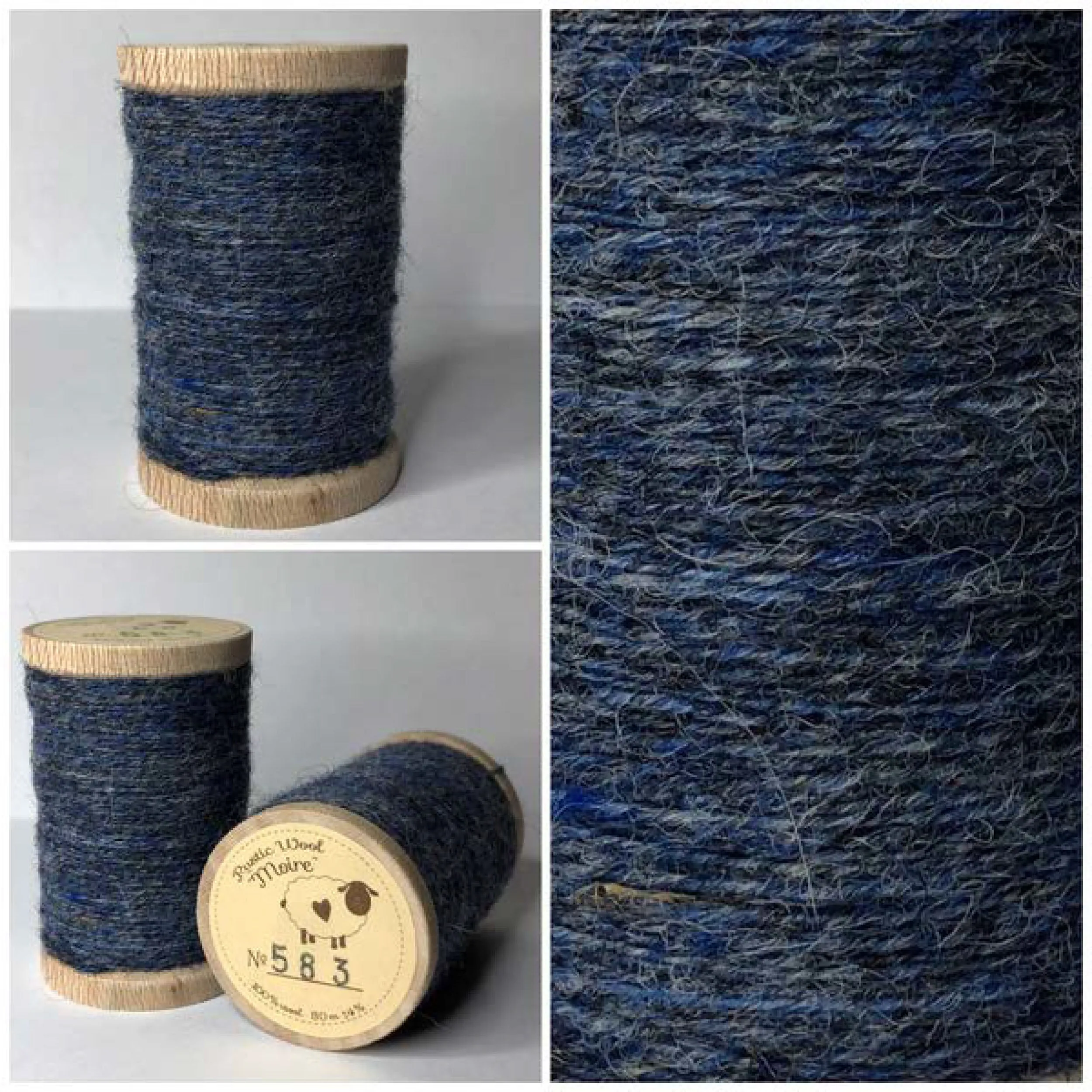HYDRANGEA Hand Dyed Fat EIGHTH Wool Fabric for Wool Applique and Rug Hooking
