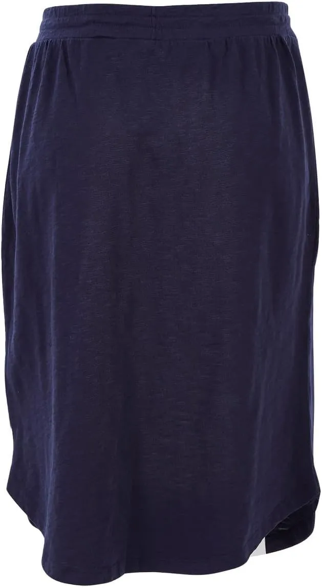 IDEALSANXUN Womens Jersey Skirt High Waisted Knee Length Pencil Skirt with Drawstring