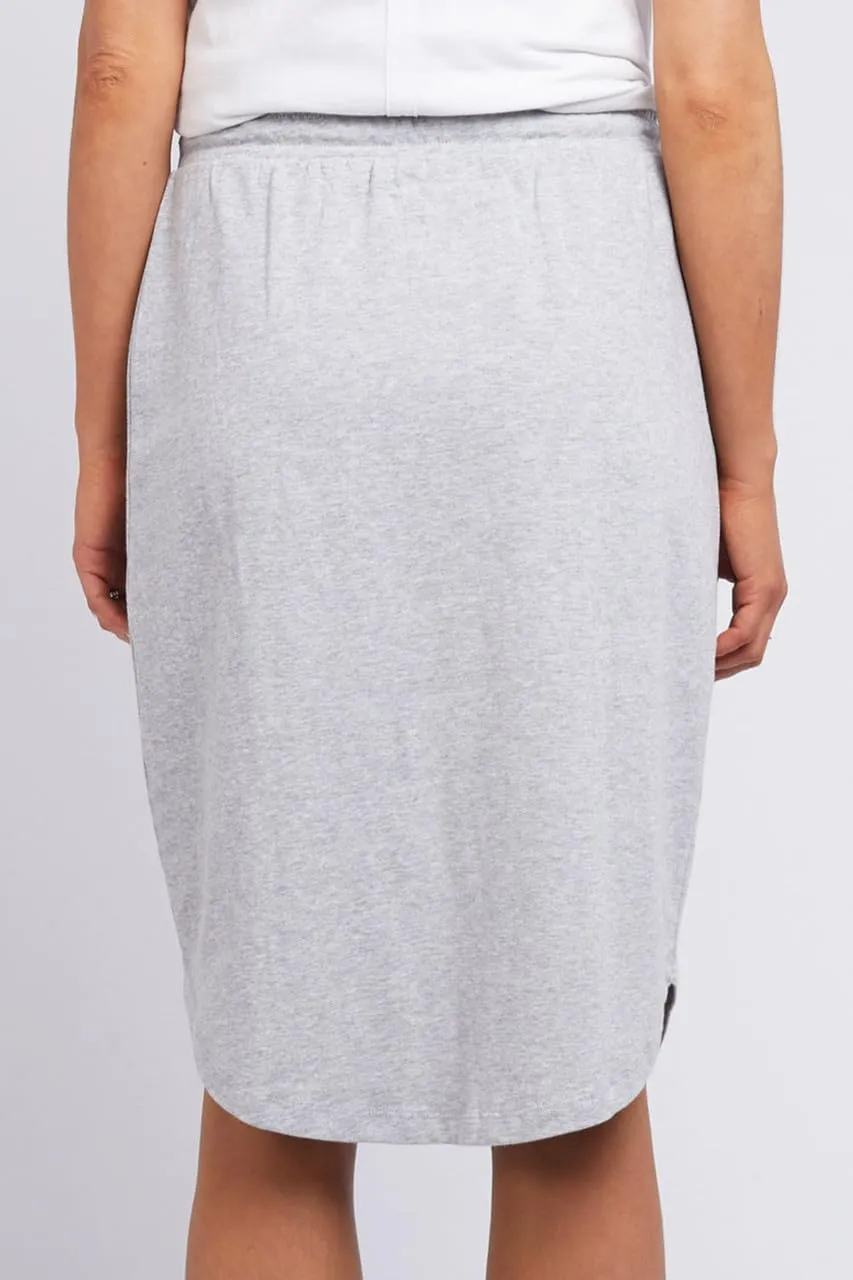 IDEALSANXUN Womens Jersey Skirt High Waisted Knee Length Pencil Skirt with Drawstring