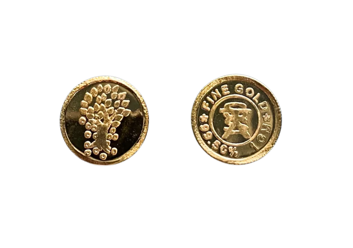 iJuels 1 gram pure gold coin 995 with certificate