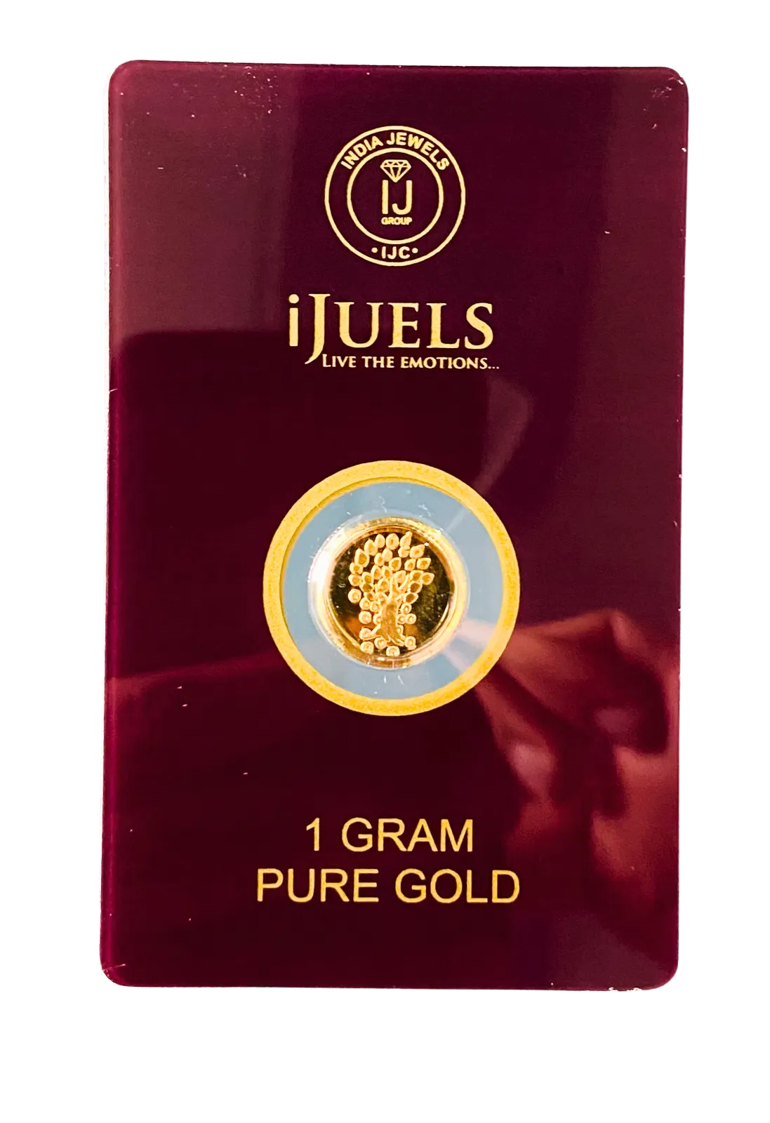 iJuels 1 gram pure gold coin 995 with certificate