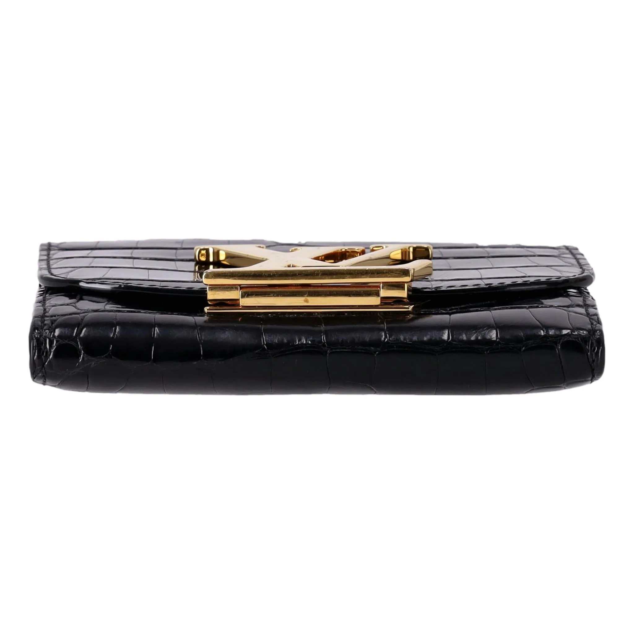 Louis Vuitton Crocodile Skin Capucines Compact Wallet
