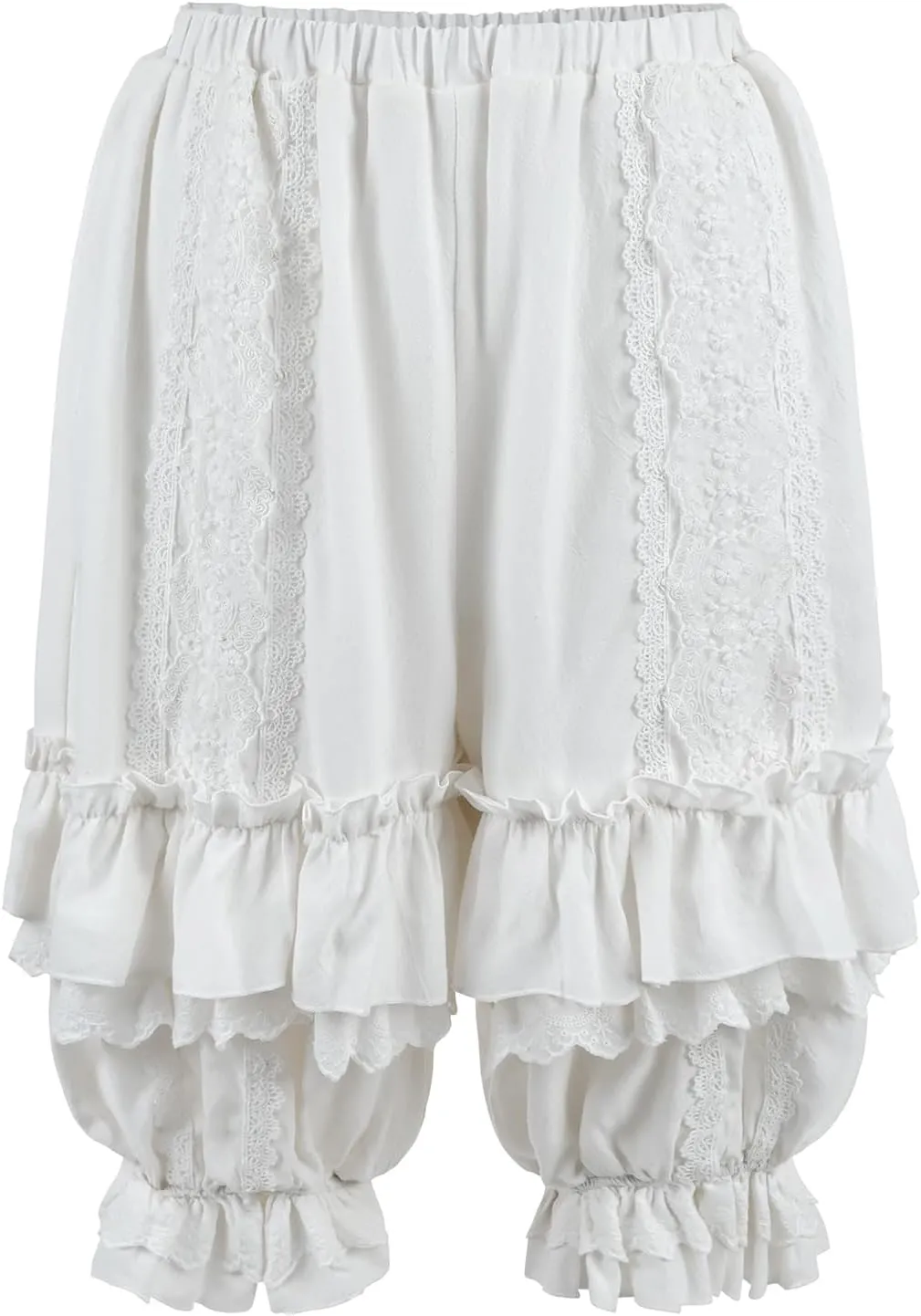 LTAKK Bloomers Women Ruffle Lace Pantaloons Renaissance Victorian Bloomers Kawaii Pumpkin Shorts