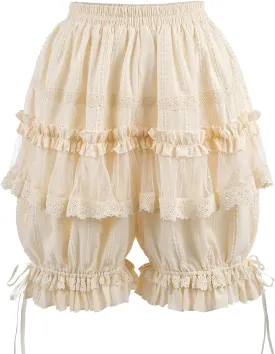 LTAKK Bloomers Women Ruffle Lace Pantaloons Renaissance Victorian Bloomers Kawaii Pumpkin Shorts