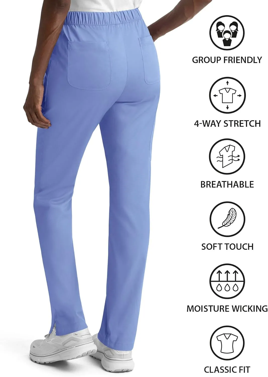 Maevn Matrix Full Elastic Waistband Cargo Scrub Pant