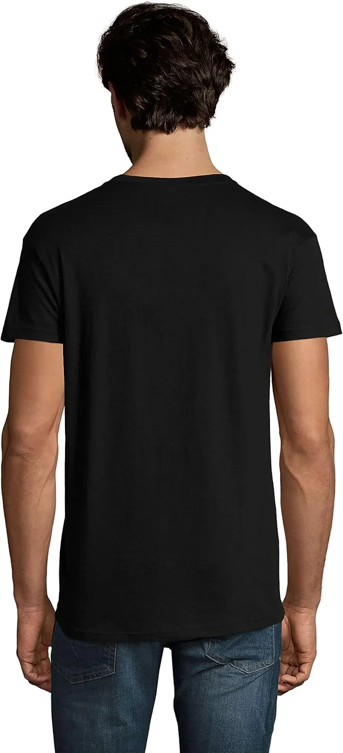 Men's Graphic T-Shirt Motorcycle Heartbeat Eco-Friendly Limited Edition Short Sleeve Tee-Shirt Vintage Birthday