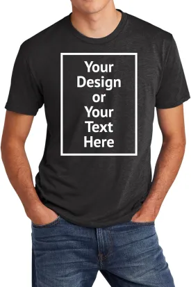 Personalized Men's Triblend T-Shirt 6010 Add Your Design Photo Text Custom Outfit for Men Front/Back Print
