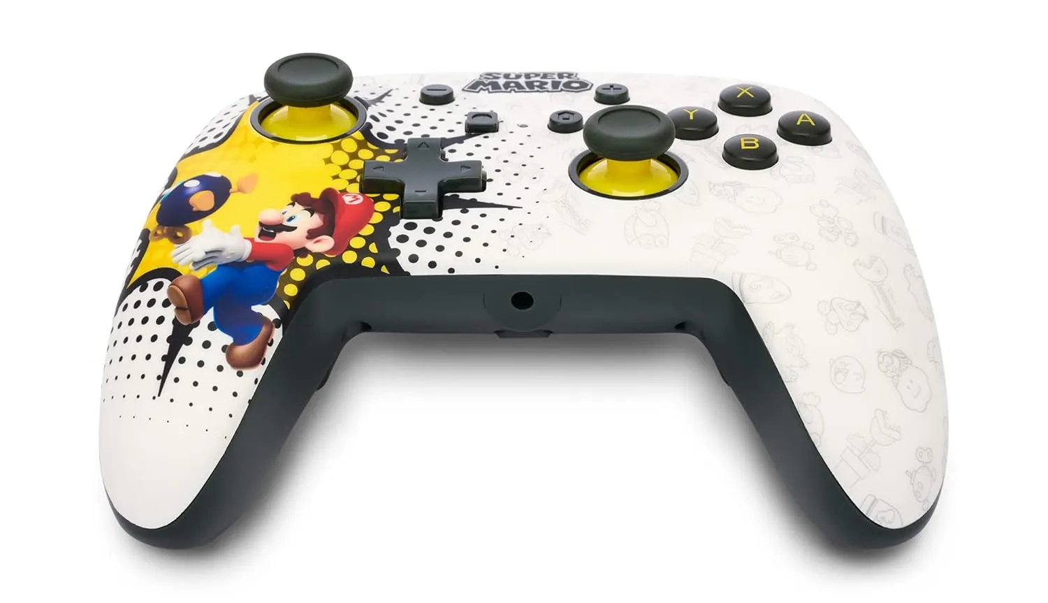 PowerA Enhanced Wired Controller for Nintendo Switch - Bob-omb Blast, Gamepad, game controller, wired controller, officially licensed