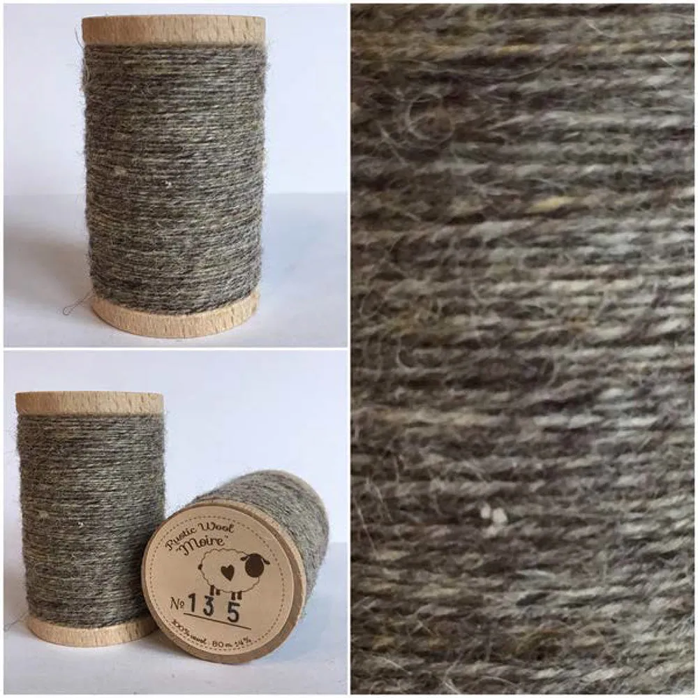 SAND DUNE Hand Dyed Fat QUARTER Wool Fabric for Wool Applique and Rug Hooking