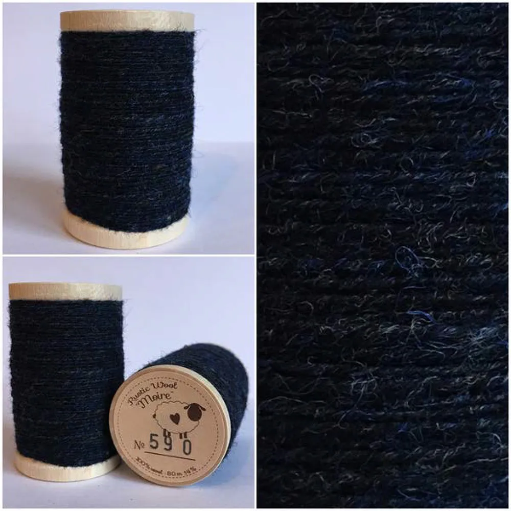 STORMIN' Hand Dyed HALF YARD Wool Fabric for Wool Applique and Rug Hooking