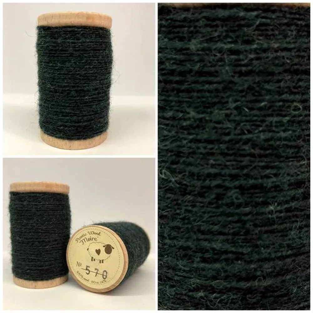 STORMIN' Hand Dyed HALF YARD Wool Fabric for Wool Applique and Rug Hooking