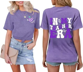 Teacher Shirts Women Teacher Life Shirt Funny Teacher Graphic Tees Vintage Teacher Gifts Teach Casual Summer Tops