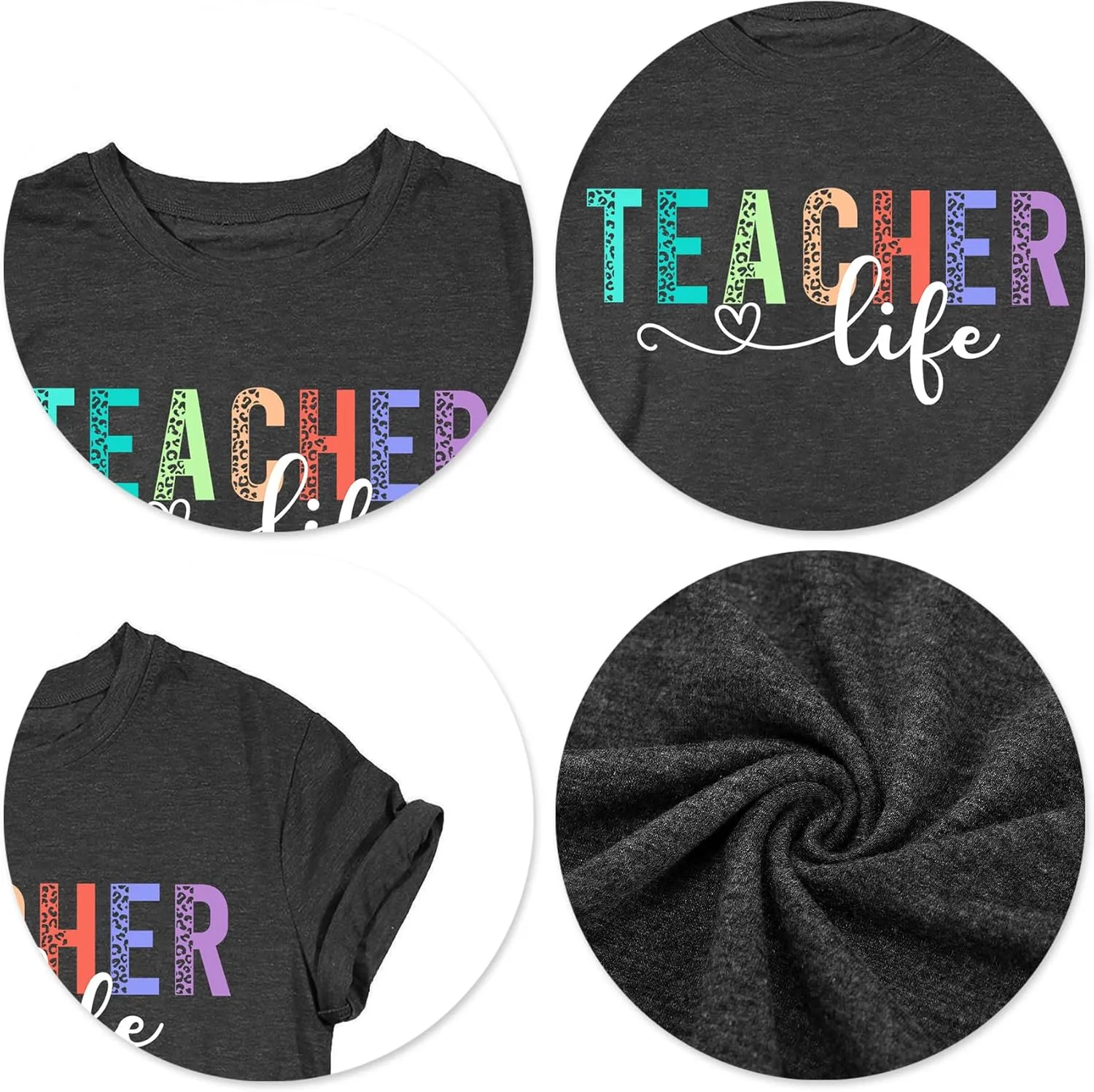 VVNTY Women Teacher Shirts First Grade: 1st Grade Teachers T-Shirt Back to School Gift Tops