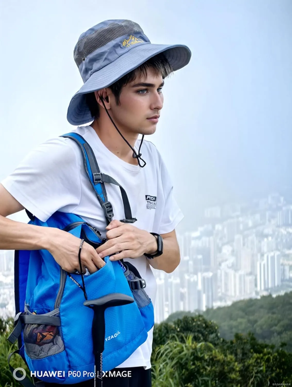 YZAOLL Small Lightweight Packable Hiking Backpack, 20L Hiking Backpack Day Pack for Women Men Travel Camping Vacation,Blue